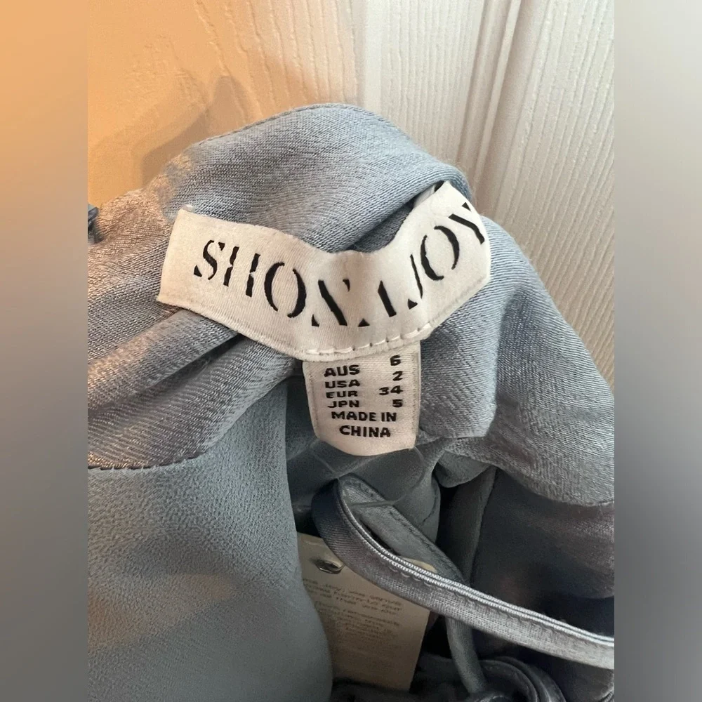 NEW Shona Joy La Lune Lace Back Maxi Dress in Powder Blue - Picture 8 of 8